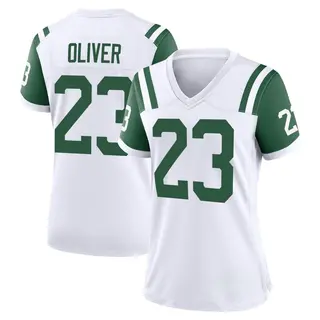 New York Jets Women's Isaiah Oliver Game Classic Alternate Jersey - White