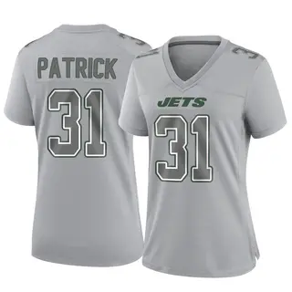 New York Jets Women's Jacques Patrick Game Atmosphere Fashion Jersey - Gray