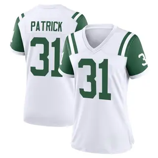 New York Jets Women's Jacques Patrick Game Classic Alternate Jersey - White