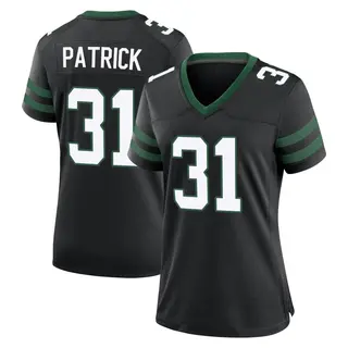 New York Jets Women's Jacques Patrick Game Legacy Alternate Jersey - Black