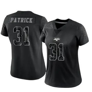 New York Jets Women's Jacques Patrick Limited Reflective Jersey - Black