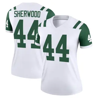 New York Jets Women's Jamien Sherwood Legend Classic Alternate Jersey - White