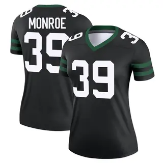 New York Jets Women's Jarius Monroe Legend Legacy Jersey - Black