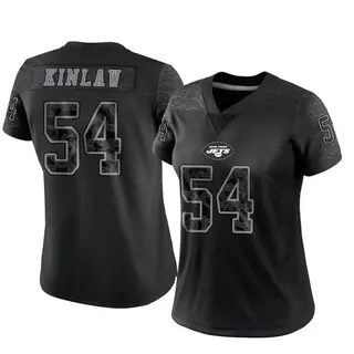 New York Jets Women's Javon Kinlaw Limited Reflective Jersey - Black