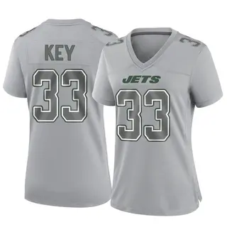 New York Jets Women's Jaylen Key Game Atmosphere Fashion Jersey - Gray