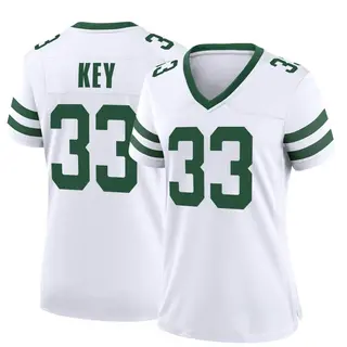 New York Jets Women's Jaylen Key Game Legacy Jersey - White