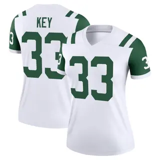 New York Jets Women's Jaylen Key Legend Classic Alternate Jersey - White