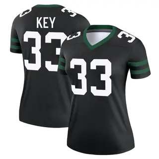 New York Jets Women's Jaylen Key Legend Legacy Jersey - Black