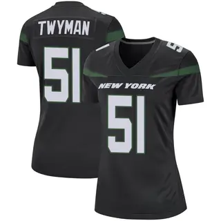 New York Jets Women's Jaylen Twyman Game Stealth Jersey - Black