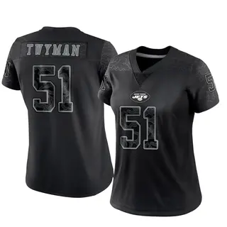 New York Jets Women's Jaylen Twyman Limited Reflective Jersey - Black