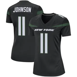 New York Jets Women's Jermaine Johnson Game Stealth Jersey - Black