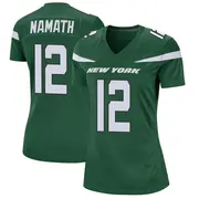 New York Jets Women's Joe Namath Game Gotham Jersey - Green