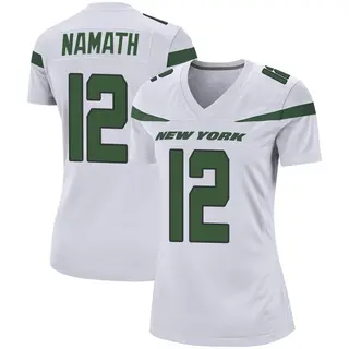 New York Jets Women's Joe Namath Game Spotlight Jersey - White