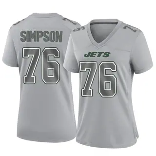 New York Jets Women's John Simpson Game Atmosphere Fashion Jersey - Gray