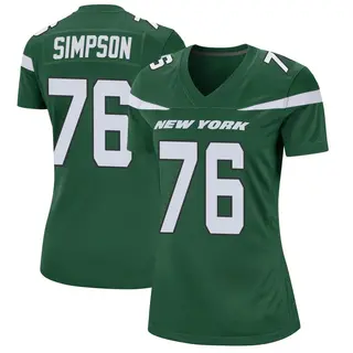 New York Jets Women's John Simpson Game Gotham Jersey - Green