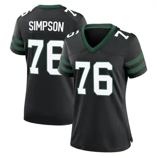 New York Jets Women's John Simpson Game Legacy Alternate Jersey - Black