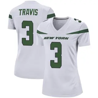 New York Jets Women's Jordan Travis Game Spotlight Jersey - White