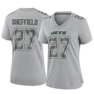 New York Jets Women's Kendall Sheffield Game Atmosphere Fashion Jersey - Gray