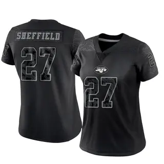 New York Jets Women's Kendall Sheffield Limited Reflective Jersey - Black