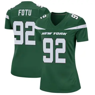 New York Jets Women's Leki Fotu Game Gotham Jersey - Green