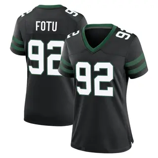 New York Jets Women's Leki Fotu Game Legacy Alternate Jersey - Black