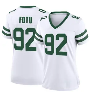 New York Jets Women's Leki Fotu Game Legacy Jersey - White