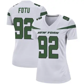 New York Jets Women's Leki Fotu Game Spotlight Jersey - White