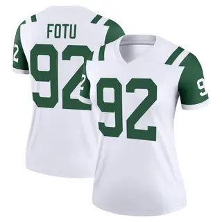 New York Jets Women's Leki Fotu Legend Classic Alternate Jersey - White