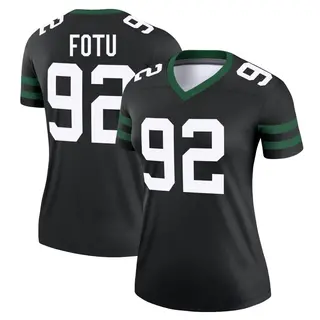 New York Jets Women's Leki Fotu Legend Legacy Jersey - Black