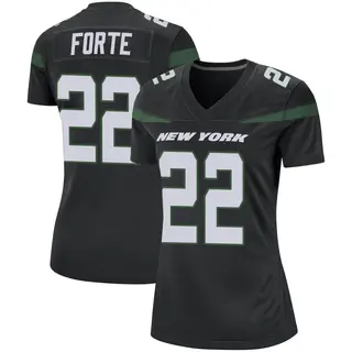 New York Jets Women's Matt Forte Game Stealth Jersey - Black