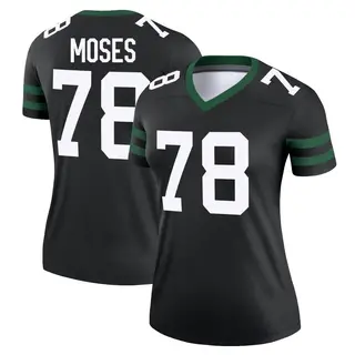 New York Jets Women's Morgan Moses Legend Legacy Jersey - Black