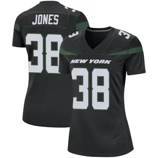 New York Jets Women's Myles Jones Game Stealth Jersey - Black