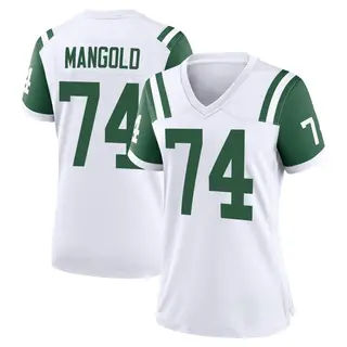 New York Jets Women's Nick Mangold Game Classic Alternate Jersey - White