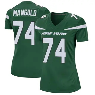 New York Jets Women's Nick Mangold Game Gotham Jersey - Green