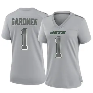 New York Jets Women's Sauce Gardner Game Atmosphere Fashion Jersey - Gray