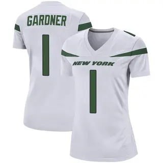 New York Jets Women's Sauce Gardner Game Spotlight Jersey - White