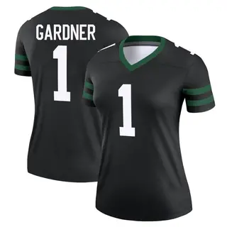 New York Jets Women's Sauce Gardner Legend Legacy Jersey - Black