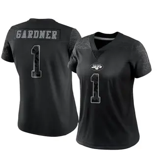 New York Jets Women's Sauce Gardner Limited Reflective Jersey - Black