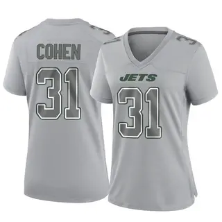 New York Jets Women's Tarik Cohen Game Atmosphere Fashion Jersey - Gray