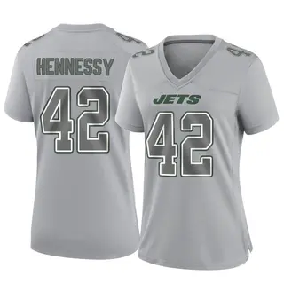 New York Jets Women's Thomas Hennessy Game Atmosphere Fashion Jersey - Gray