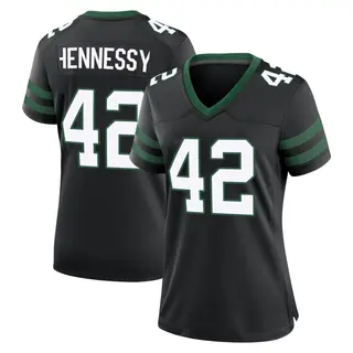 New York Jets Women's Thomas Hennessy Game Legacy Alternate Jersey - Black