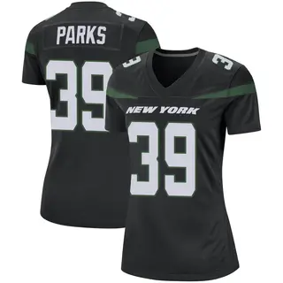 New York Jets Women's Will Parks Game Stealth Jersey - Black