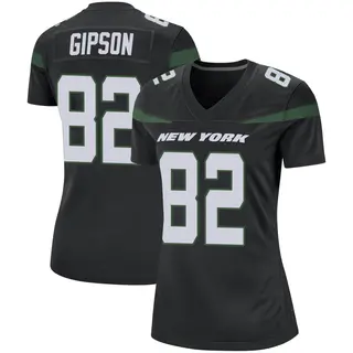 New York Jets Women's Xavier Gipson Game Stealth Jersey - Black