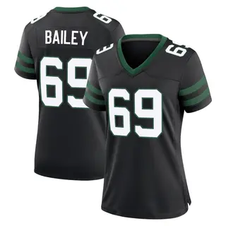 New York Jets Women's Zack Bailey Game Legacy Alternate Jersey - Black