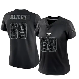 New York Jets Women's Zack Bailey Limited Reflective Jersey - Black