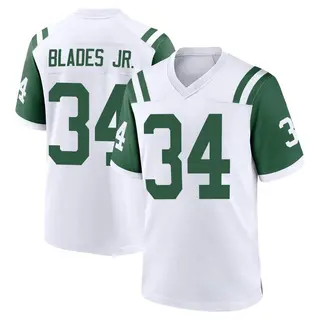 New York Jets Youth Al Blades Jr. Game Classic Alternate Jersey - White