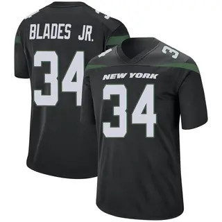 New York Jets Youth Al Blades Jr. Game Stealth Jersey - Black