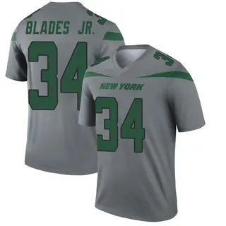 New York Jets Youth Al Blades Jr. Legend Inverted Jersey - Gray