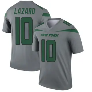 New York Jets Youth Allen Lazard Legend Inverted Jersey - Gray