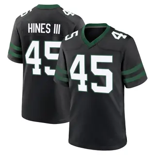 New York Jets Youth Anthony Hines III Game Legacy Alternate Jersey - Black